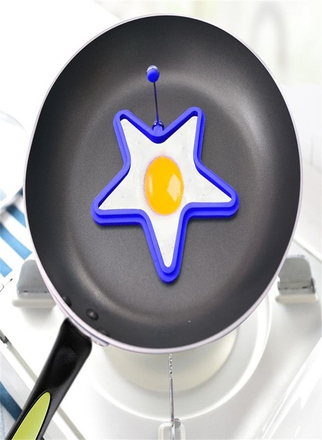 WHTCHSU Silicone Star shape Pancake/Egg Rings, 1 Pieces, Blue - Image 5